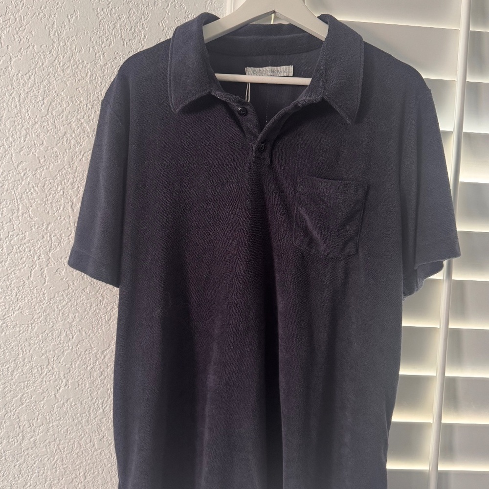 New Outerknown Terry cloth polo shirt